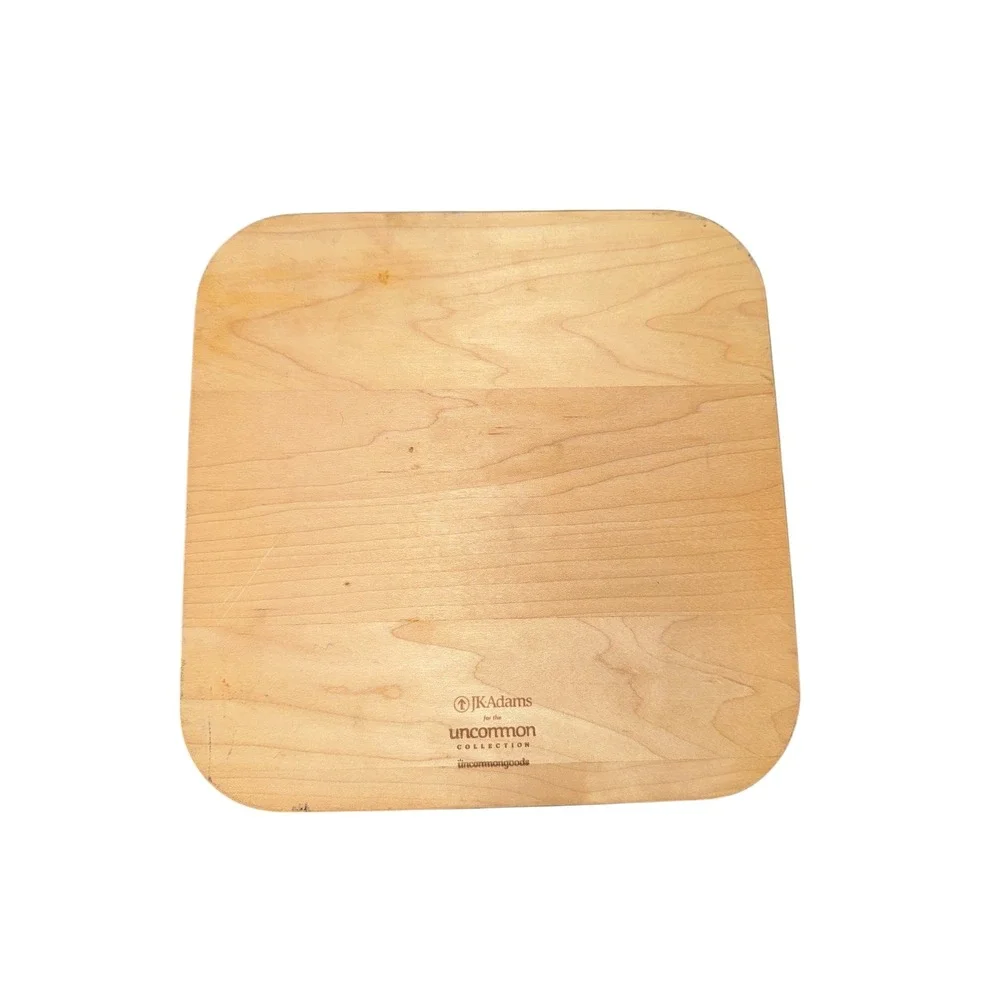 JK Adams Tray Set Unisex OS Tan Wood Nesting Uncommon Collection Green Trim